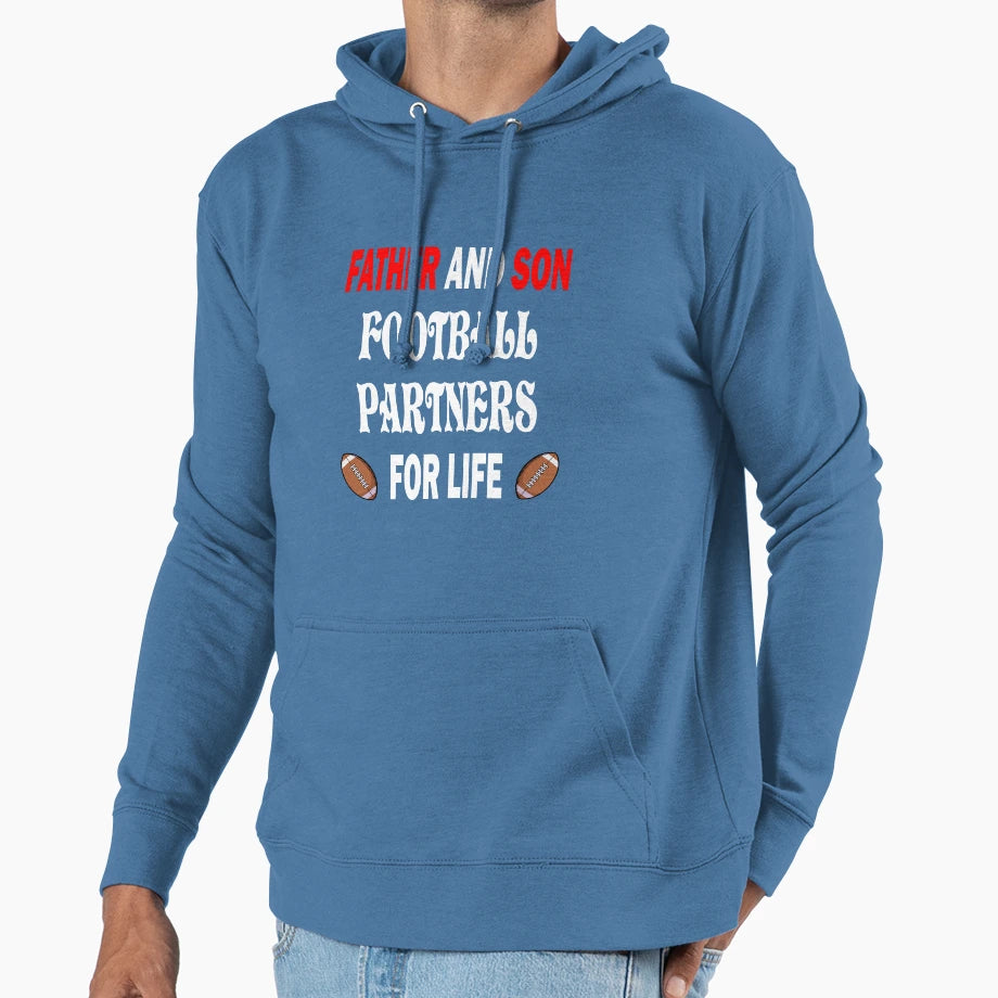 Born To Play Football Forced To Work Hoodie - Novelty Apparel for Adults - T-Shirt, Sweatshirt, Hoodie
