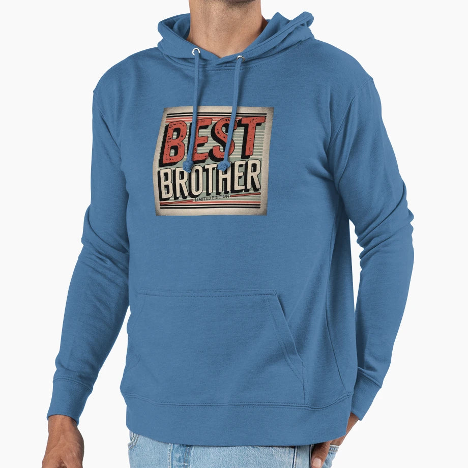 Gift Best Brother World Hoodie - Minimalist Print Unisex - T-Shirt, Sweatshirt, Hoodie