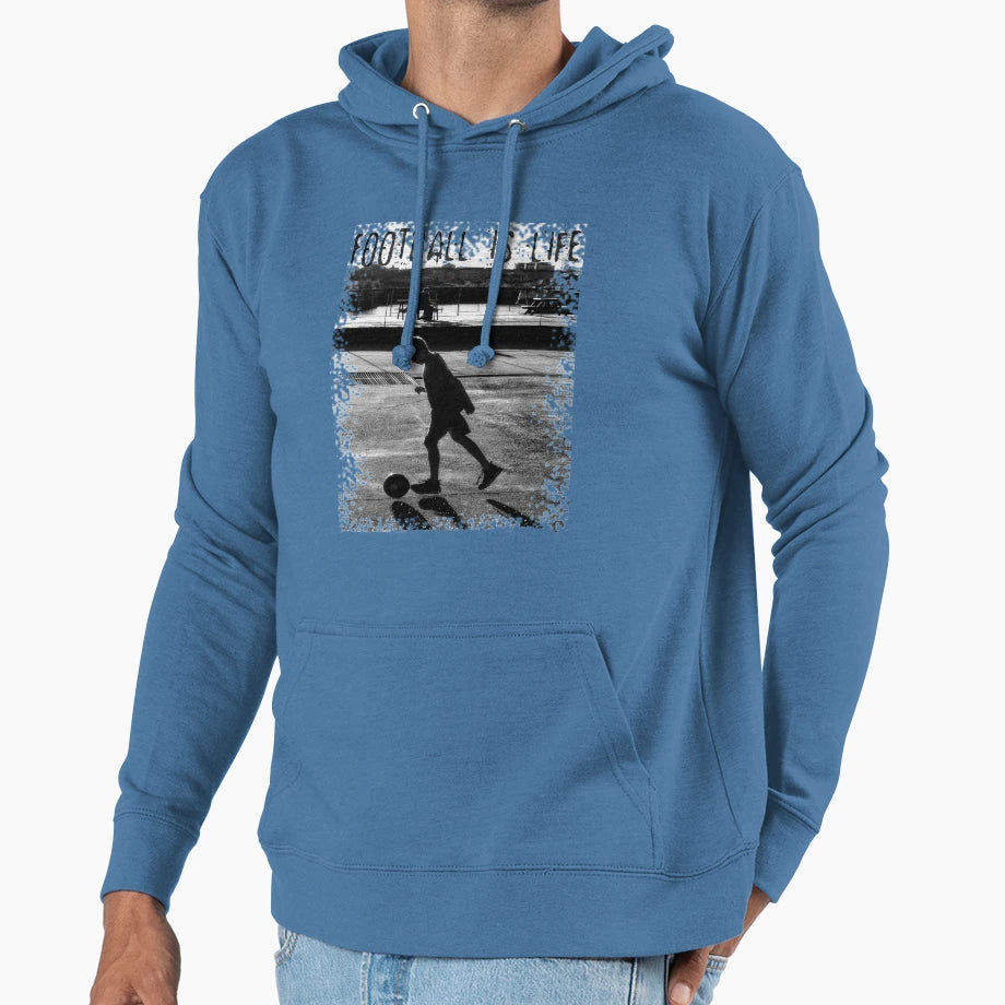 Football Is Life Hoodie - Custom Art Print Unisex - T-Shirt, Sweatshirt, Hoodie