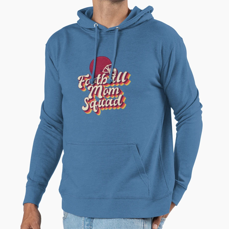 Football Mom Hoodie - Casual Everyday Wear Men Women - T-Shirt, Sweatshirt, Hoodie