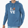 Football Love Hoodie - Graphic Print Men Women - T-Shirt, Sweatshirt, Hoodie