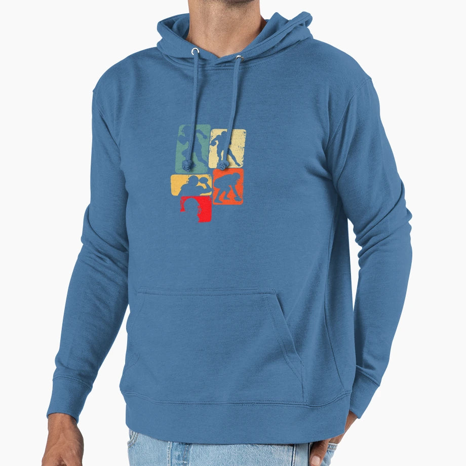 Football American Football Mens Hoodie - Fun Novelty Design Unisex - T-Shirt, Sweatshirt, Hoodie