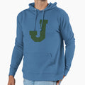 Alphabet Green J Sports Letter J Hoodie - Custom Art Print Men Women - T-Shirt, Sweatshirt, Hoodie