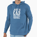 Just Dad Who Loves Football Hoodie - Trendy Graphic Men Women - T-Shirt, Sweatshirt, Hoodie