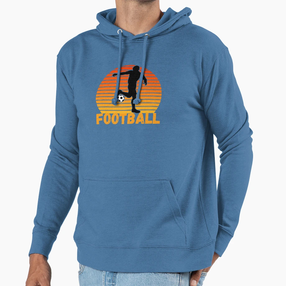 Football Soccer Hoodie - Minimalist Print Unisex - T-Shirt, Sweatshirt, Hoodie