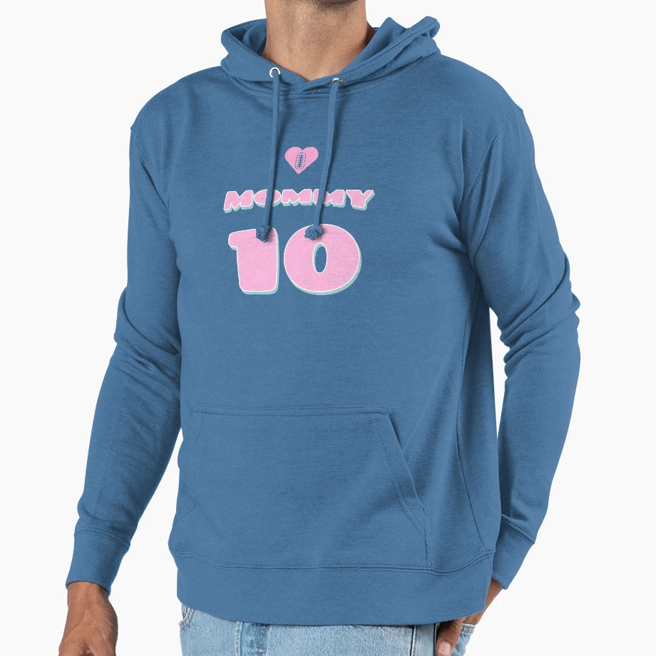 Football Mom Hoodie - Fun Novelty Design Men Women - T-Shirt, Sweatshirt, Hoodie