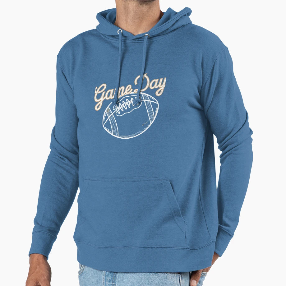 Game Day Lets American Football All Hoodie - Custom Art Print Men Women - T-Shirt, Sweatshirt, Hoodie