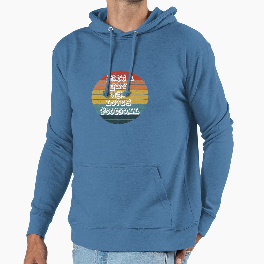 Just Who Loves Football Hoodie - Novelty Apparel Unisex - T-Shirt, Sweatshirt, Hoodie