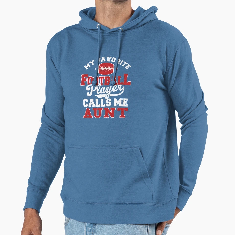My Favorite Football Player Calls Me Hoodie - Fun Novelty Design Unisex - T-Shirt, Sweatshirt, Hoodie