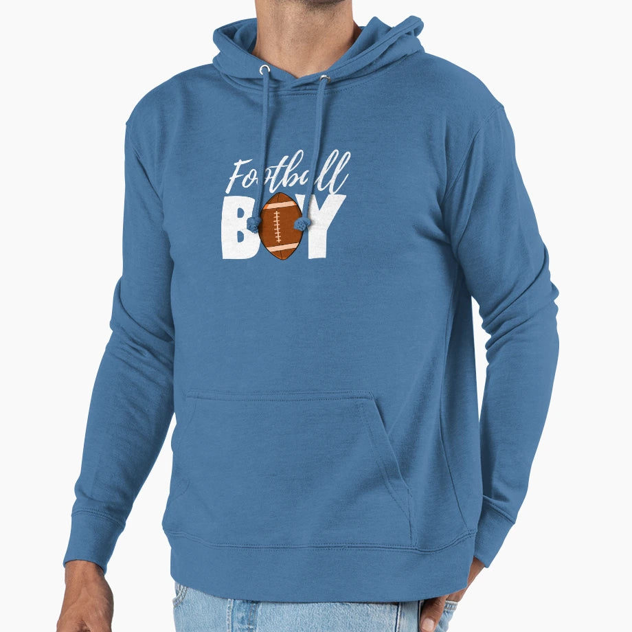 Football Hoodie - Casual Everyday Wear Men Women - T-Shirt, Sweatshirt, Hoodie