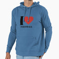 I Love Football Hoodie - Novelty Apparel for Adults - T-Shirt, Sweatshirt, Hoodie