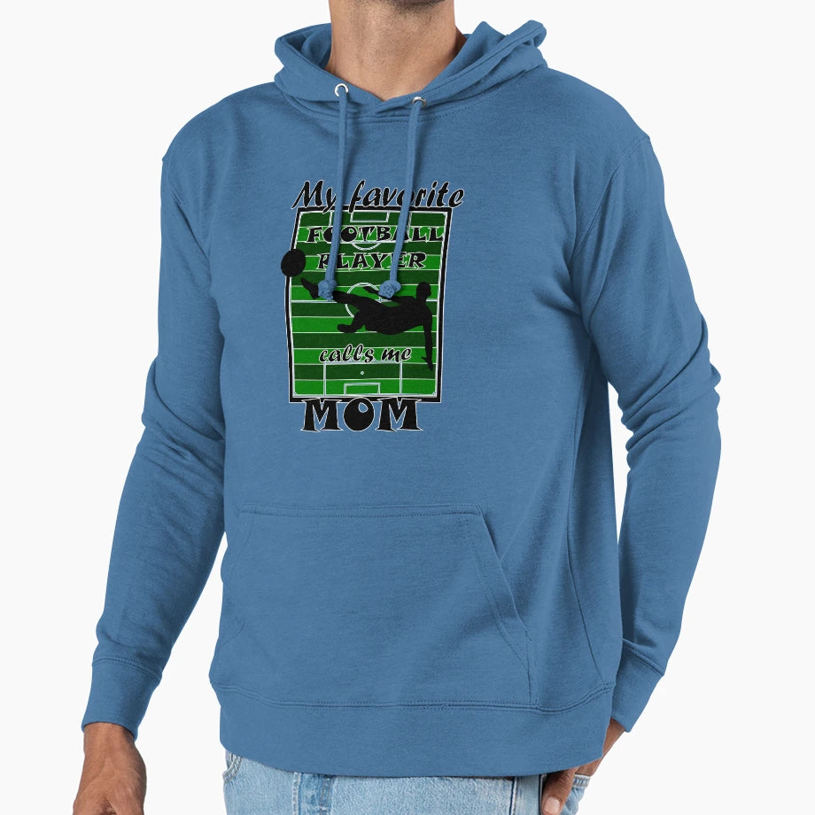 Soccer Player Mom Hoodie - Aesthetic Graphic for Adults - T-Shirt, Sweatshirt, Hoodie
