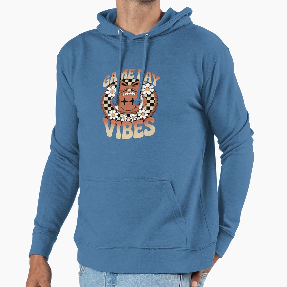Game Day Vibes Coquette Bow Football Sport Hoodie - Trendy Graphic Unisex - T-Shirt, Sweatshirt, Hoodie