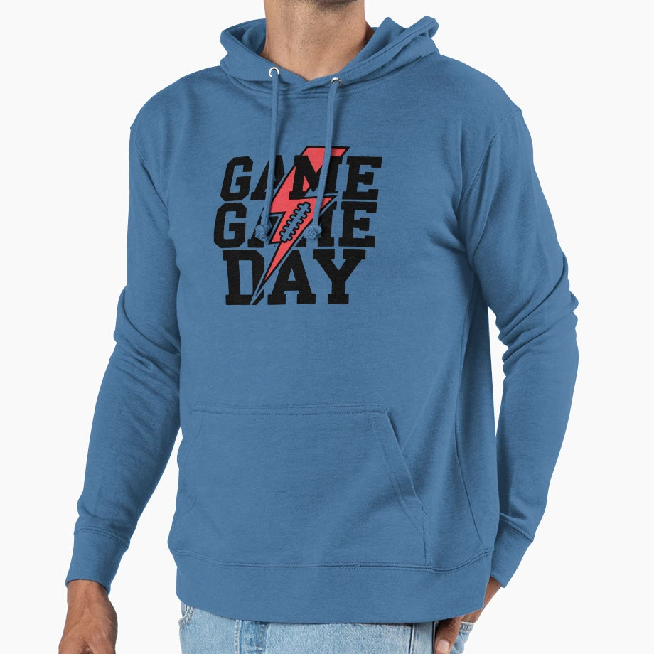 Electric Game Day Hoodie - Graphic Print Men Women - T-Shirt, Sweatshirt, Hoodie