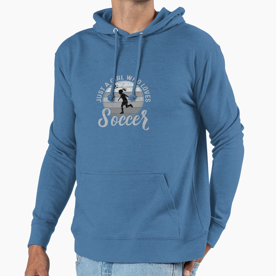Soccer Player Hoodie - Fun Novelty Design for Adults - T-Shirt, Sweatshirt, Hoodie