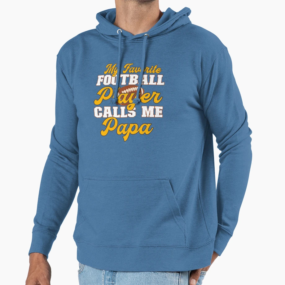 My Favorite Football Player Calls Me Hoodie - Trendy Graphic for Adults - T-Shirt, Sweatshirt, Hoodie
