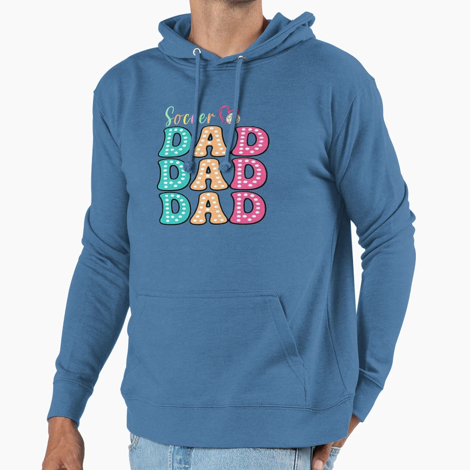 Soccer Dad Polka Dot Hoodie - Novelty Apparel Men Women - T-Shirt, Sweatshirt, Hoodie