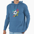 Soccer Ball Splash Energy Players Fans Hoodie - Streetwear Style for Adults - T-Shirt, Sweatshirt, Hoodie