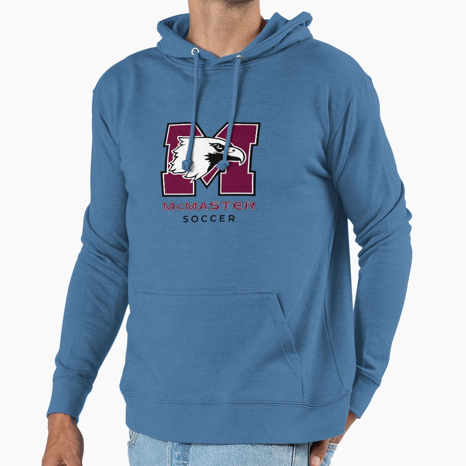 Mcmaster Soccer Hoodie - Unique Graphic for Adults - T-Shirt, Sweatshirt, Hoodie