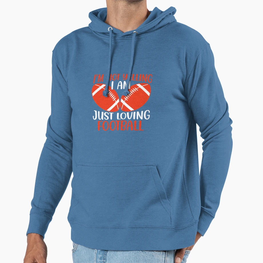 Football Lover American Football Player Hoodie - Novelty Apparel for Adults - T-Shirt, Sweatshirt, Hoodie
