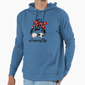 Classy Grammy Life Soccer Messy Bun Hoodie - Unique Graphic Men Women - T-Shirt, Sweatshirt, Hoodie