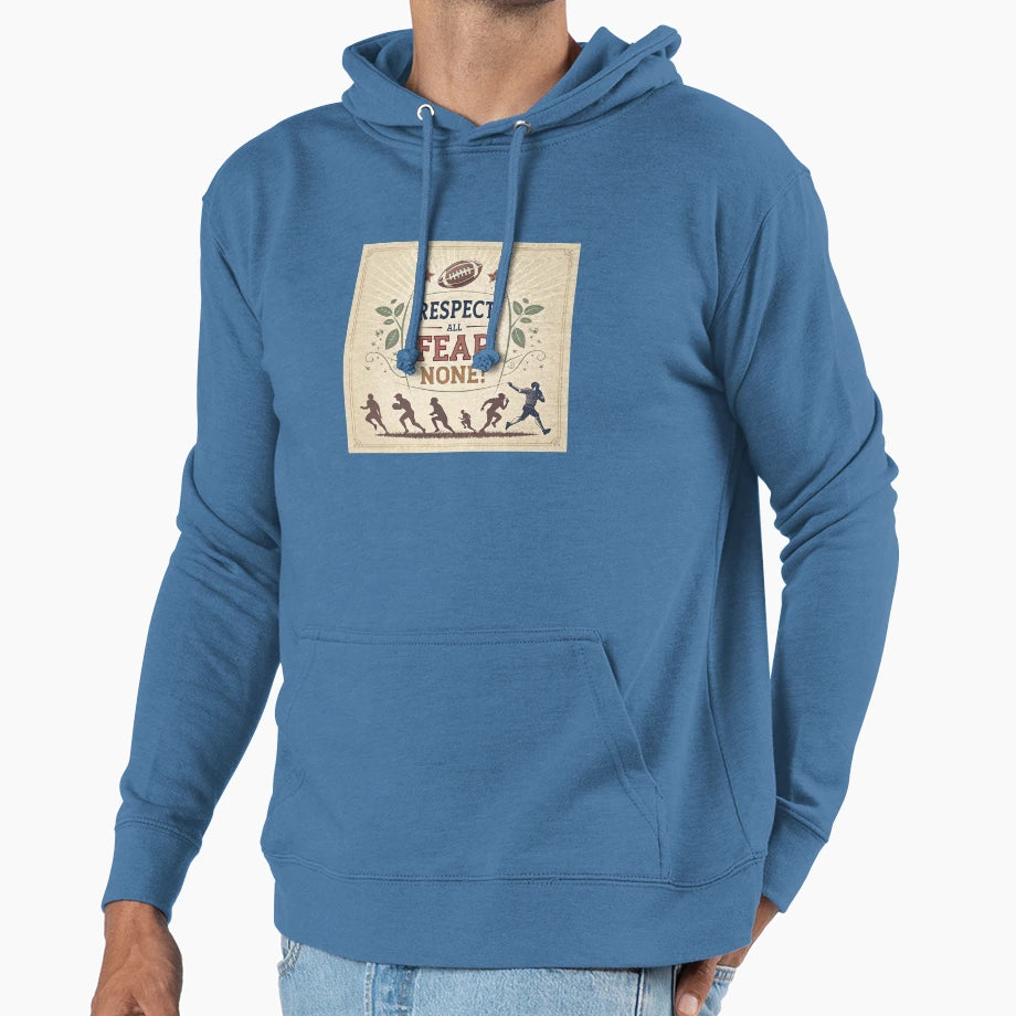 Rugby Players Respect Hoodie - Unique Graphic Unisex - T-Shirt, Sweatshirt, Hoodie