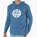 Detroit Football Emblem Circle Hoodie - Casual Everyday Wear Unisex - T-Shirt, Sweatshirt, Hoodie