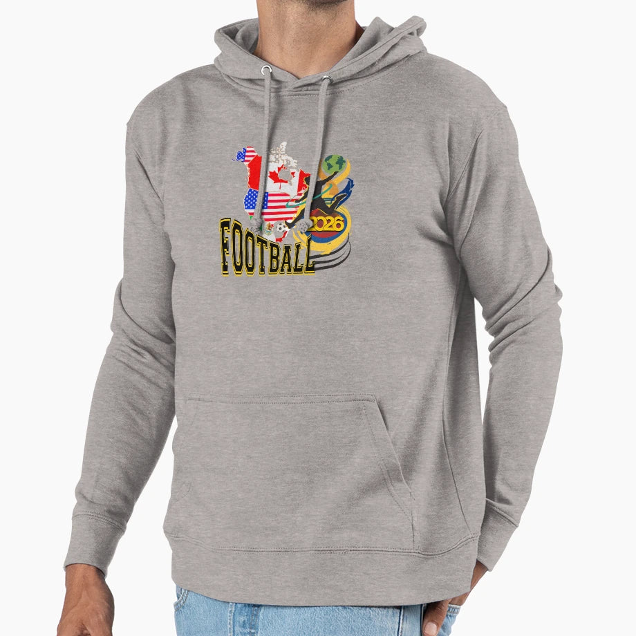 Football Spirit 2026 Hoodie - Graphic Print Unisex - T-Shirt, Sweatshirt, Hoodie