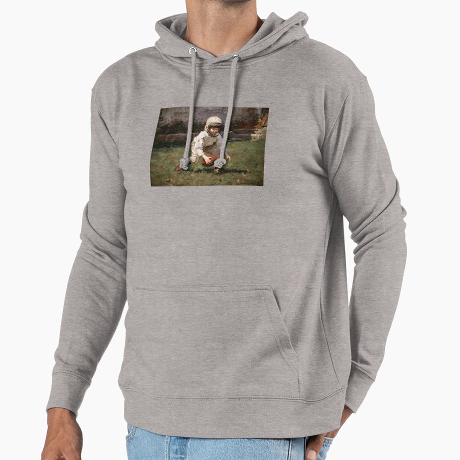 Young Football Player Gear Hoodie - Fun Novelty Design Men Women - T-Shirt, Sweatshirt, Hoodie