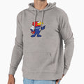 Footix World Cup 98 Mascote Logo Hoodie - Novelty Apparel for Adults - T-Shirt, Sweatshirt, Hoodie