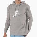 Illustration Letter F Beside Football Hoodie - Novelty Apparel Men Women - T-Shirt, Sweatshirt, Hoodie