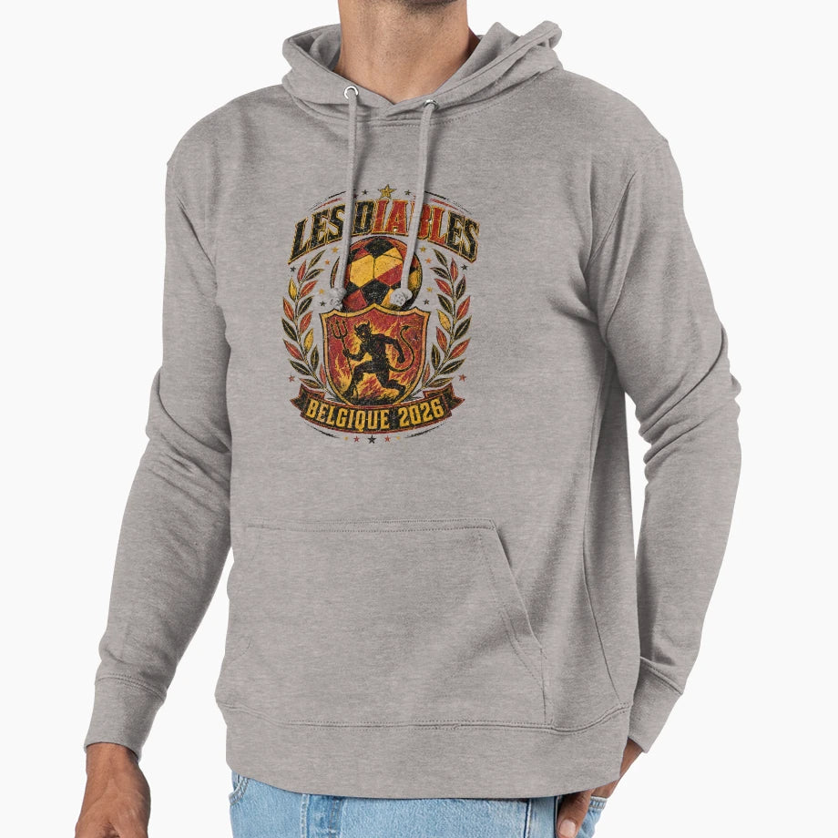 Les Diables Rouges Belgique 2026 T-Shirt - Fun Novelty Design for Adults - T-Shirt, Sweatshirt, Hoodie