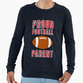Distressed Proud Football Parent Game Sweatshirt - Unique Graphic Unisex - T-Shirt, Sweatshirt, Hoodie