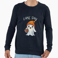Football Game Day Ghost Halloween Sweatshirt - Minimalist Print Unisex - T-Shirt, Sweatshirt, Hoodie