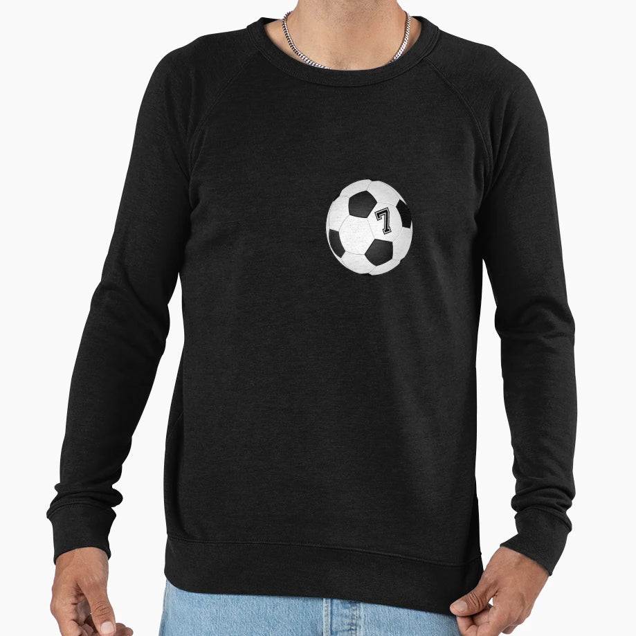 Football Player Jersey No 7 Soccer Sweatshirt - Trendy Graphic for Adults - T-Shirt, Sweatshirt, Hoodie