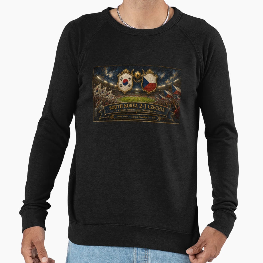 South Korea Vs Czechia Match Sweatshirt - Novelty Apparel for Adults - T-Shirt, Sweatshirt, Hoodie