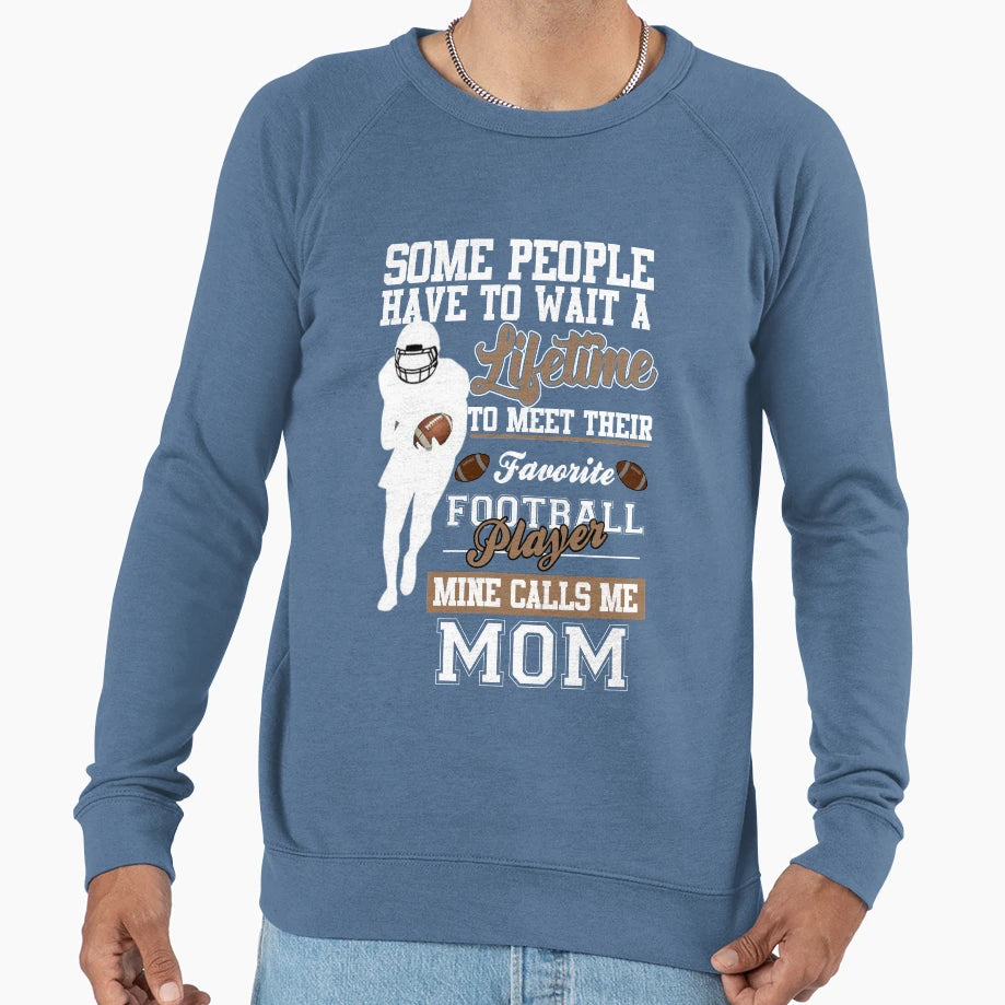 Football Mom Sweatshirt - Unique Graphic Men Women - T-Shirt, Sweatshirt, Hoodie
