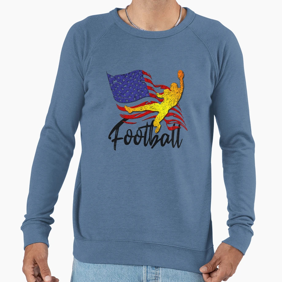 American Football National Sport Sweatshirt - Casual Everyday Wear Unisex - T-Shirt, Sweatshirt, Hoodie