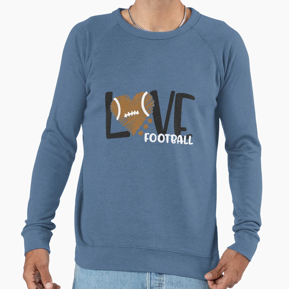 Love Football Sweatshirt - Unique Graphic Men Women - T-Shirt, Sweatshirt, Hoodie