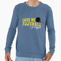 Love Football Player T-Shirt - Custom Art Print Unisex - T-Shirt, Sweatshirt, Hoodie