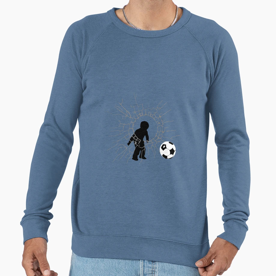 Soccer Breaking Window Sweatshirt - Casual Everyday Wear Men Women - T-Shirt, Sweatshirt, Hoodie