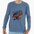 Dynamic Lively Football Player Sweatshirt - Trendy Graphic Unisex - T-Shirt, Sweatshirt, Hoodie