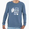 Little Brother Biggest Fan Football Sweatshirt - Novelty Apparel Unisex - T-Shirt, Sweatshirt, Hoodie