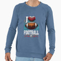 I Love Football Football Fans Sweatshirt - Unique Graphic for Adults - T-Shirt, Sweatshirt, Hoodie