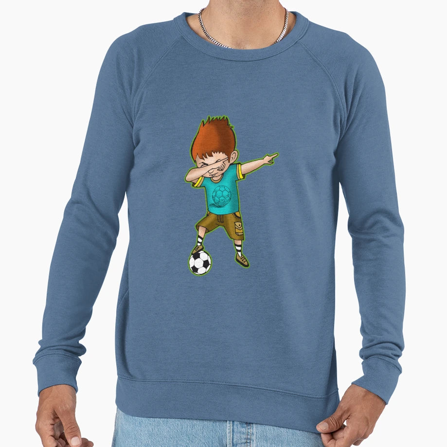 Seccer Dabbing Funny Sport Fan Sweatshirt - Minimalist Print for Adults - T-Shirt, Sweatshirt, Hoodie