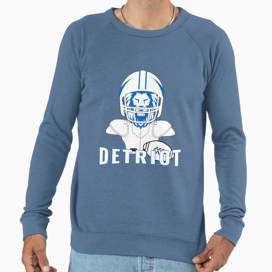 Detriot Football Sweatshirt - Streetwear Style for Adults - T-Shirt, Sweatshirt, Hoodie
