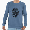Livin That Football Mom Life Sweatshirt - Custom Art Print Unisex - T-Shirt, Sweatshirt, Hoodie