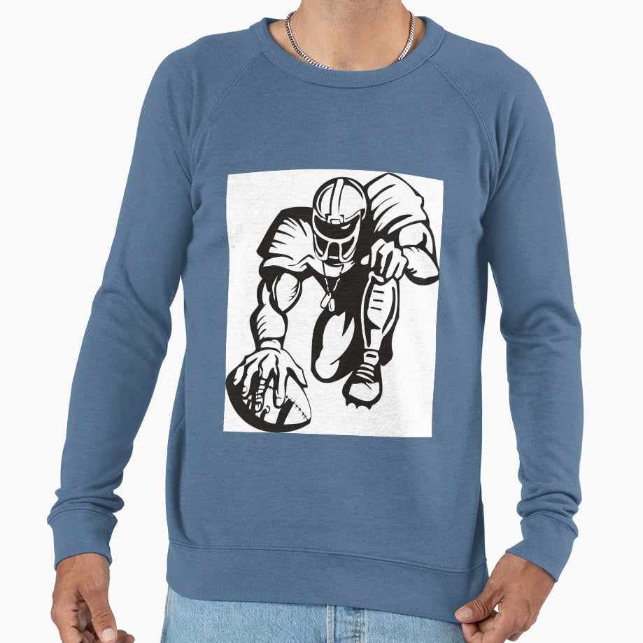 Strong American Football Player Sweatshirt - Novelty Apparel Men Women - T-Shirt, Sweatshirt, Hoodie