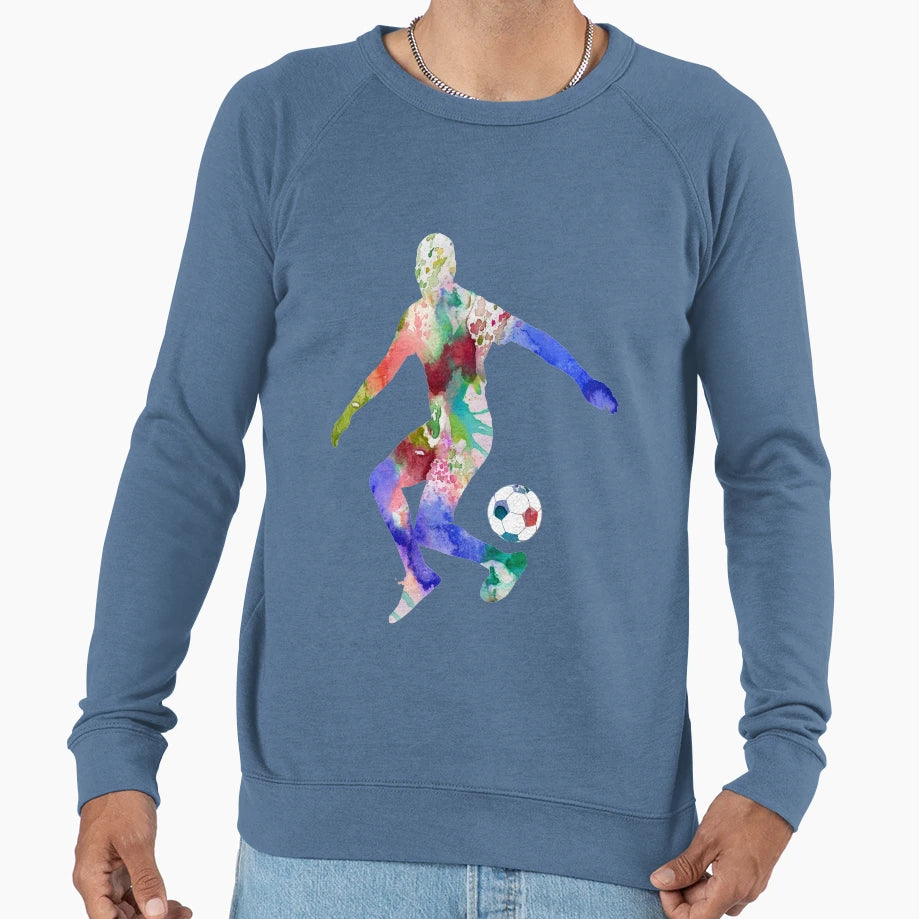 Male Soccer Player Male Football Sweatshirt - Unique Graphic Men Women - T-Shirt, Sweatshirt, Hoodie