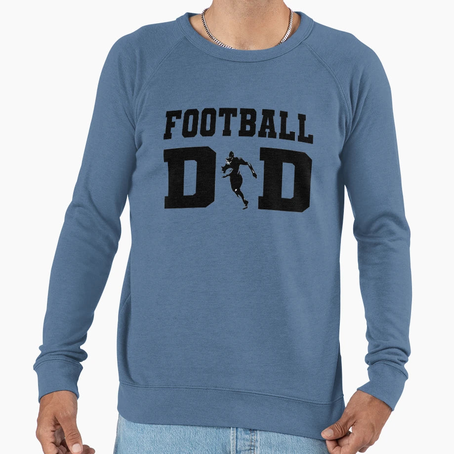 Football Dad Sweatshirt - Graphic Print Men Women - T-Shirt, Sweatshirt, Hoodie
